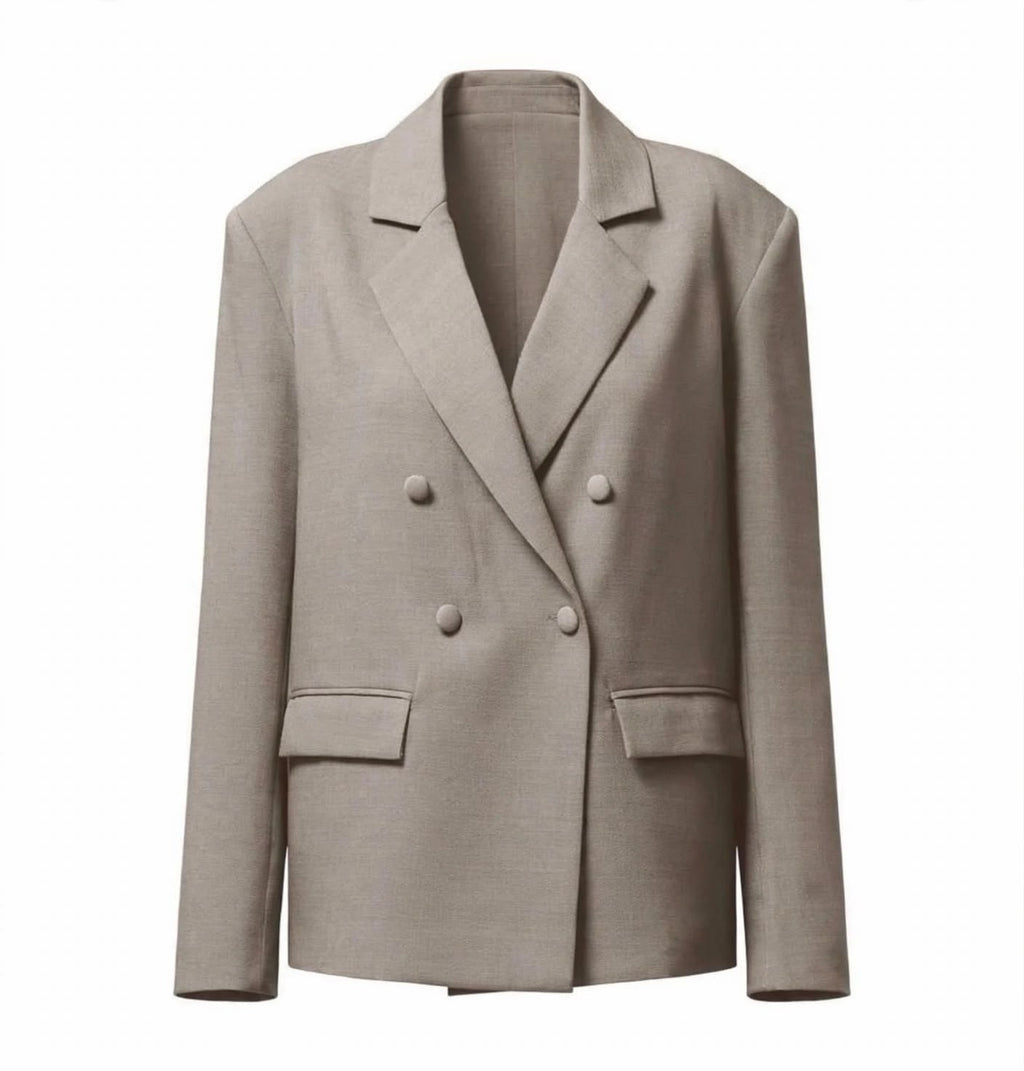 Blazer cruzada hombreras